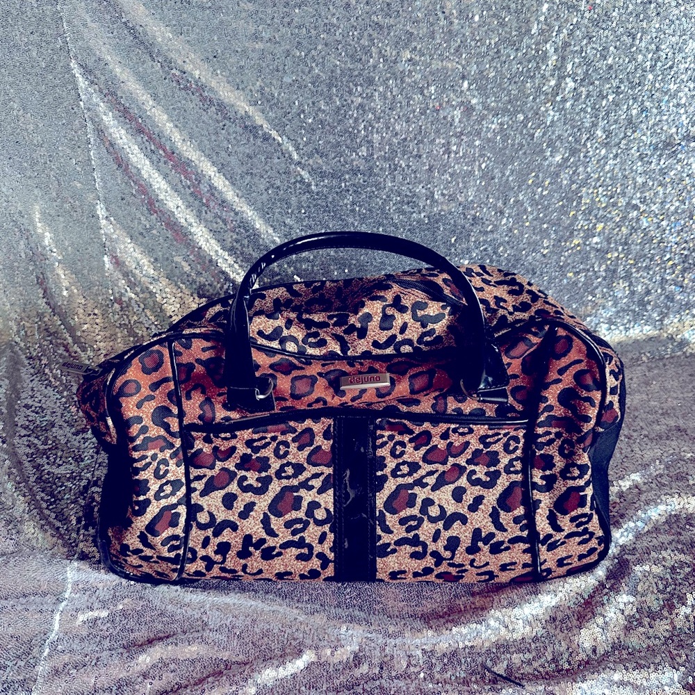 DEJUNO Large Cheetah Stripes Carry On Travel Bag Suitcase - Picture 15 of 16